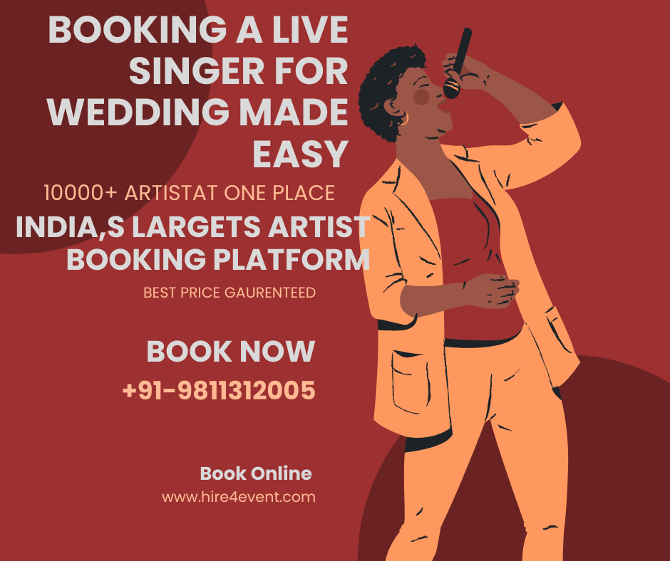 Book live singer and artist for wedding